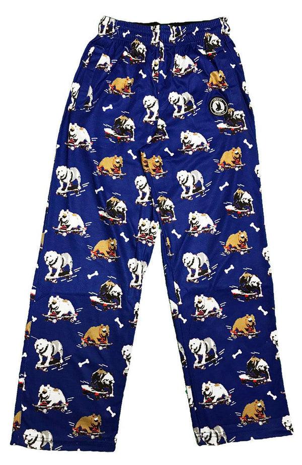 flow society Youth & Adult Bull Dog Lounge Pants Blue