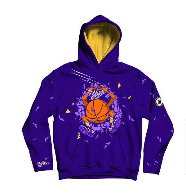 flow society Youth & Adult Buzzer Beater Hoodie Purple