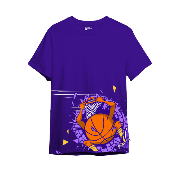 Flow Society Youth & Adult Buzzer Beater Tee Shirt Purple