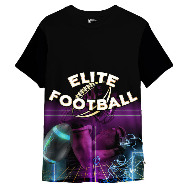 flow society Youth & Adult Elite Football Flow Tee Shirt Black