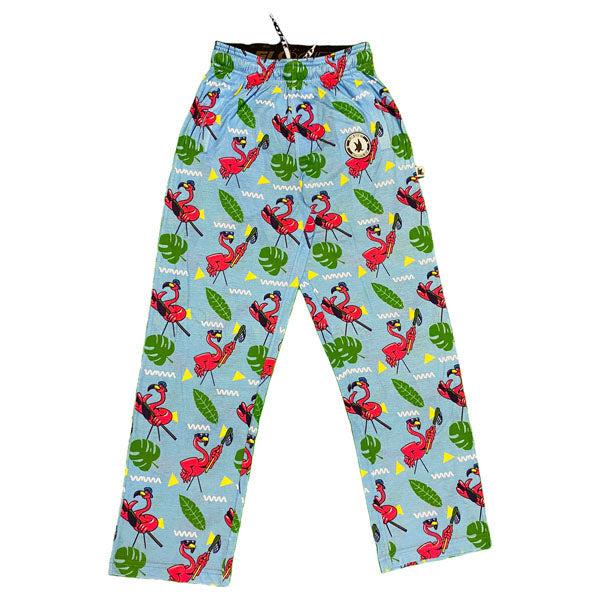 flow society Youth & Adult Flamingo Lax Lounge Pants Blue