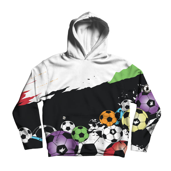 flow society Youth & Adult Flowsport Soccer Hoodie White/Black