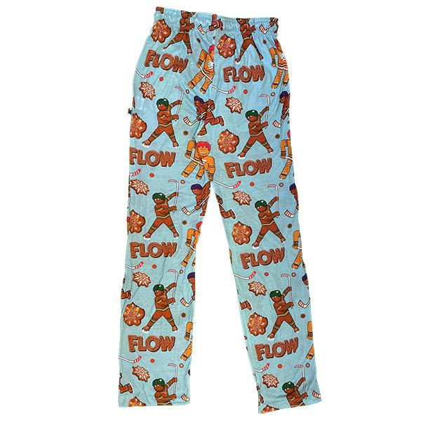 Flow Society Youth & Adult Gingerbread Hockey Lounge Pants Aqua