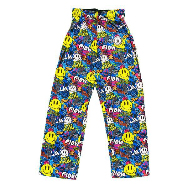 flow society Youth & Adult Graffiti Lacrosse Flow Lounge Pants Blue
