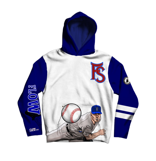 flow society Youth & Adult Grand Slam Hoodie White/Blue