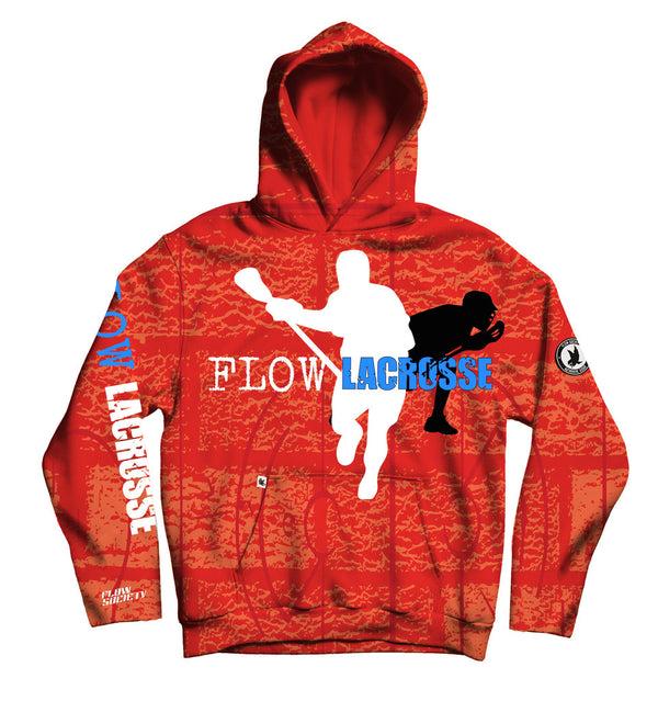 Flow Society Youth & Adult Lacrosse Flow Hoodie Orange