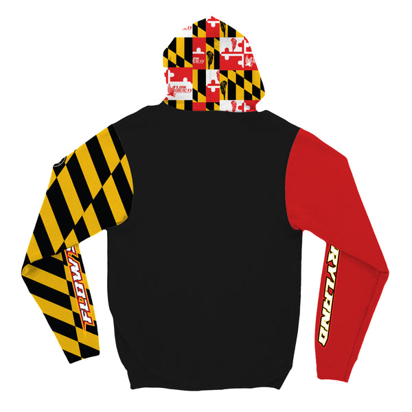 Flow Society Youth & Adult Maryland Flag Hoodie Black