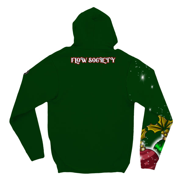 Flow Society Youth & Adult Nutcracker Hockey Holiday Hoodie Dark Green