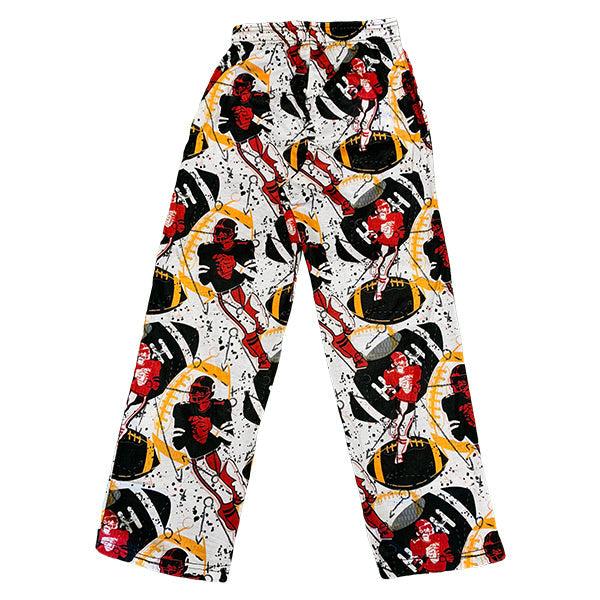Flow Society Youth & Adult QB Football Lounge Pants White/Black/Red