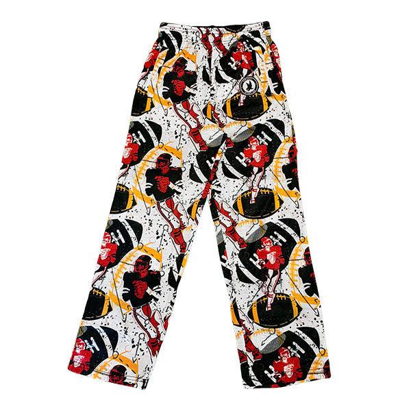 flow society Youth & Adult QB Football Lounge Pants White/Black/Red
