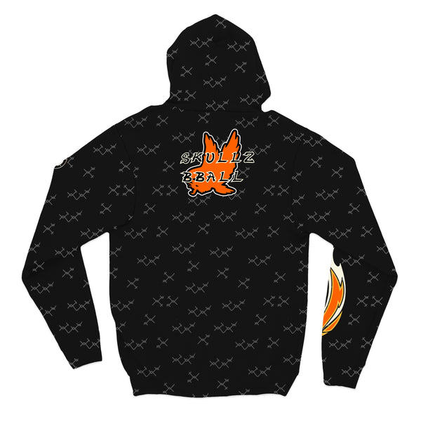 Flow Society Youth & Adult Skeleton Hoops Basketball Hoodie Black