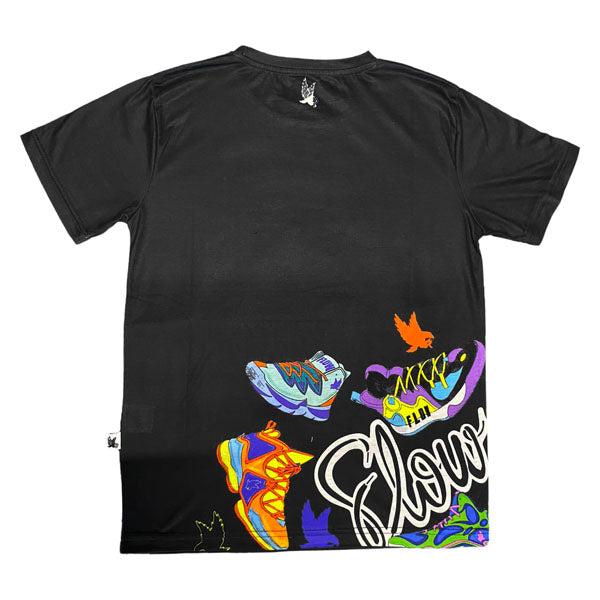 Flow Society Youth & Adult Sneaker Flow Tee Shirt Black