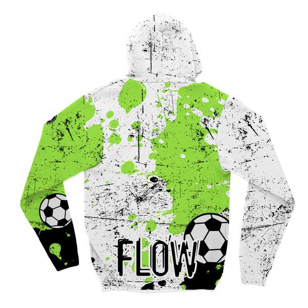 Flow Society Youth & Adult Soccer Monkey League Hoodie Green & White