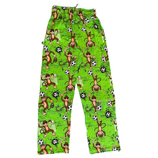 Flow Society Youth & Adult Soccer Monkey League Lounge Pants Green