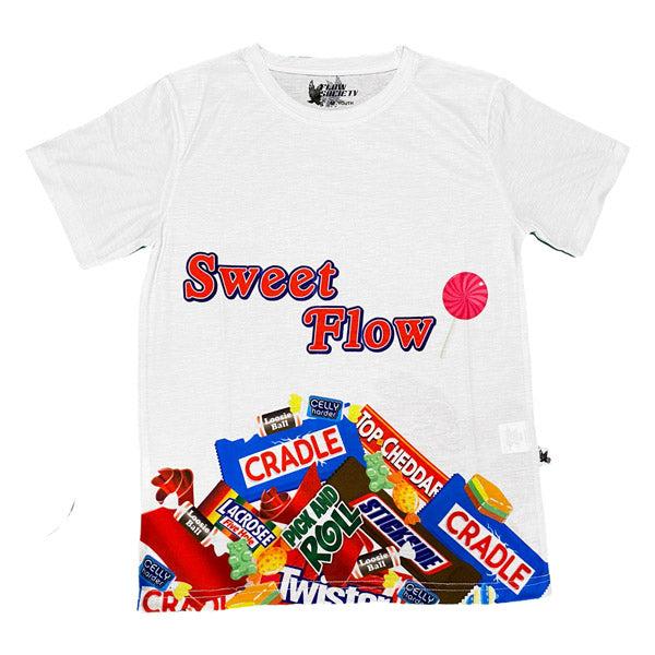 flow society Youth & Adult Sweet Flow Tee Shirt White