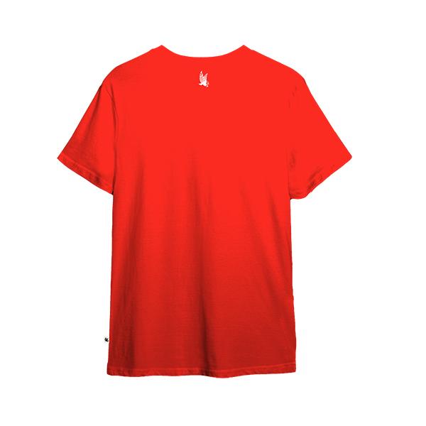 Flow Society Youth Angry Fastball Baseball Tee Shirt Red
