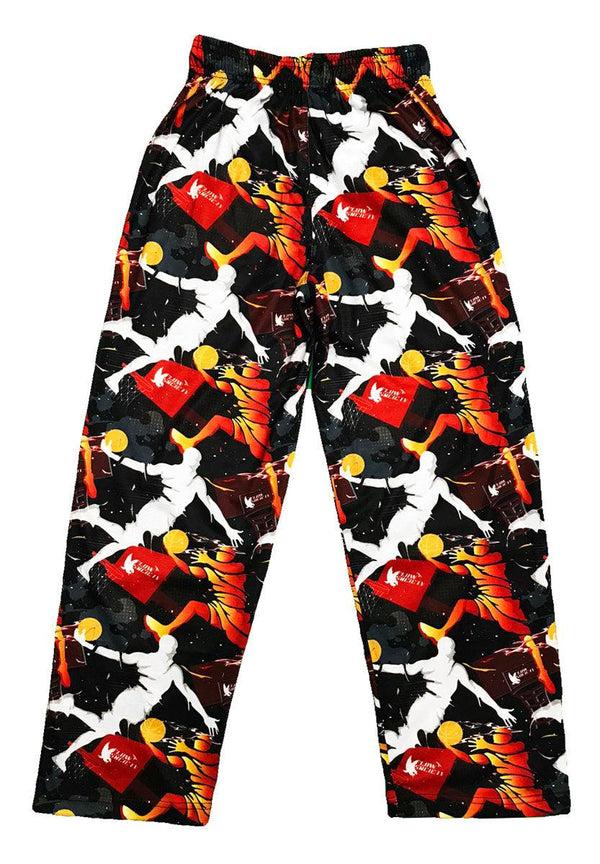Flow Society Youth Black & Red Flow Dunk Lounge Pants Black/Red