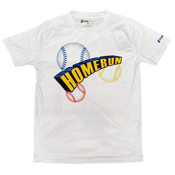 flow society Youth Flow Baseball Home Run Tee Shirt White White