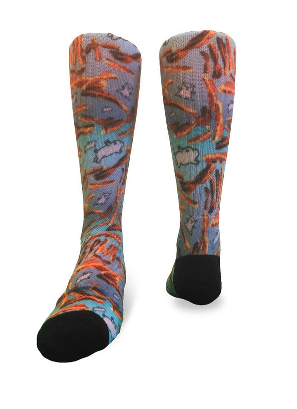 Flow Society Youth Flow Society Bacon Crew Socks Blue