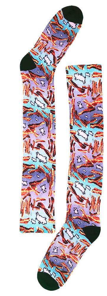 Flow Society Youth Flow Society Bacon Knee Socks Blue
