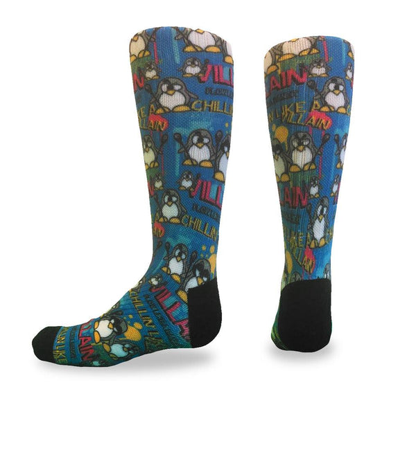 flow society Youth Flow Society Chillin Villain Crew Socks Blue
