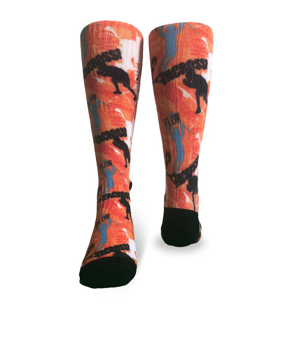 Flow Society Youth Flow Society Flow Lacrosse Crew Socks Orange