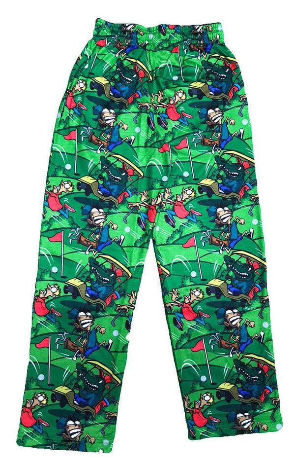Flow Society Youth Golfing Gator Lounge Pants Green