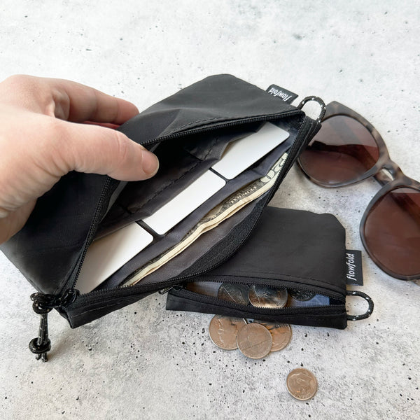 Flowfold Camden Kit: Creator Zipper Wallet + Essentialist Zipper Pouch Set