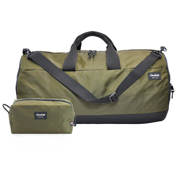Flowfold Bar Harbor Kit: 40L Duffle Bag + Dopp Kit