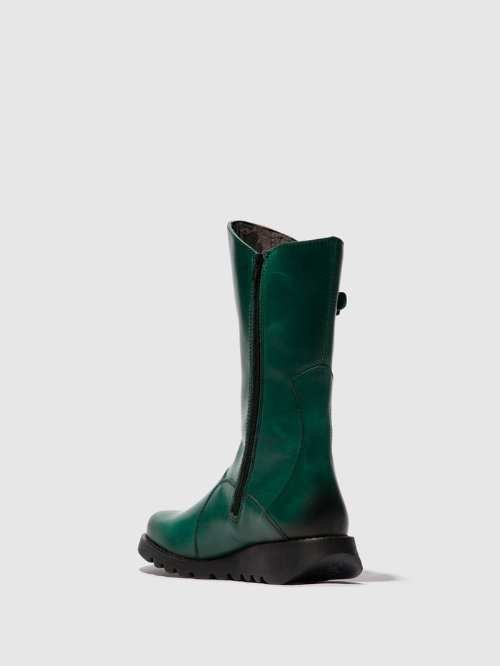 Flowfold Buckle Boots MES 2 SHAMROCK GREEN (BLACK SOLE)