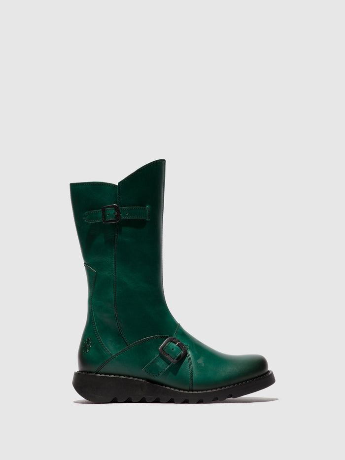 flowfold Buckle Boots MES 2 SHAMROCK GREEN (BLACK SOLE)