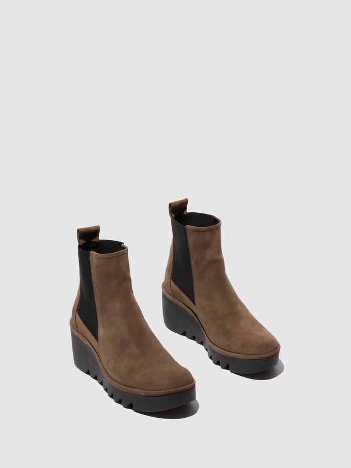 Flowfold Chelsea Ankle Boots BAGU233FLY OILSUEDE TAUPE