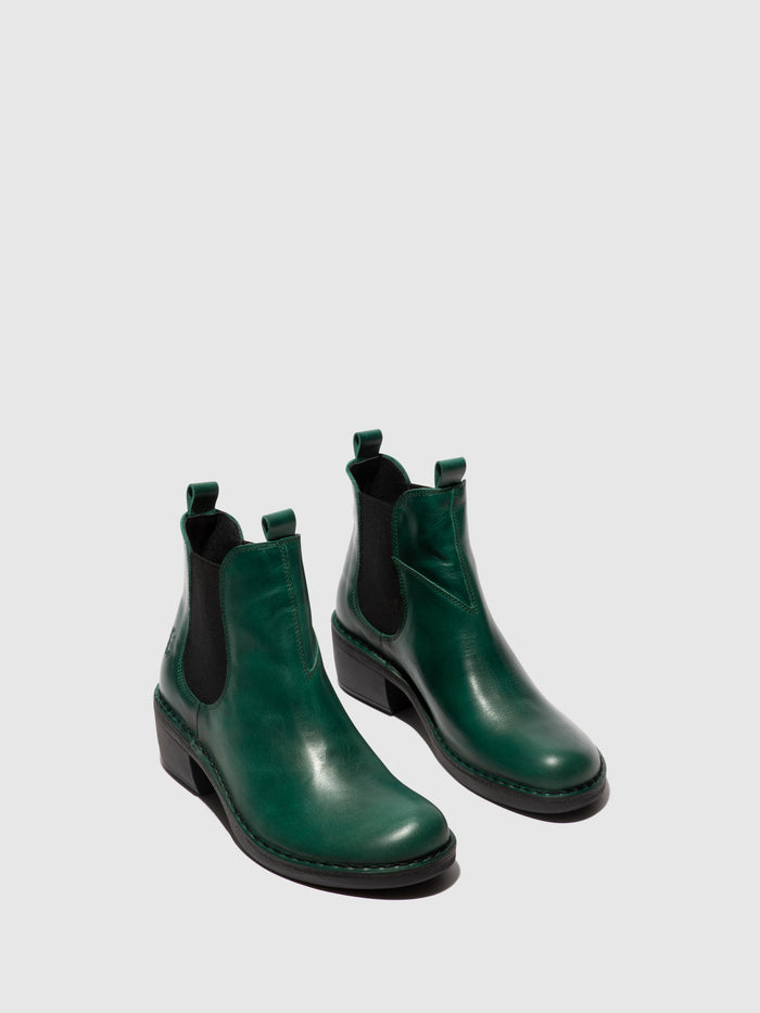 Flowfold Chelsea Ankle Boots MEME030FLY SHAMROCK GREEN