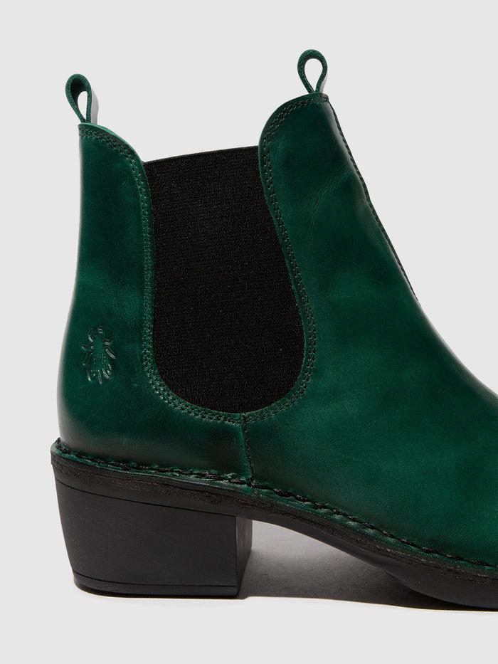 Flowfold Chelsea Ankle Boots MEME030FLY SHAMROCK GREEN