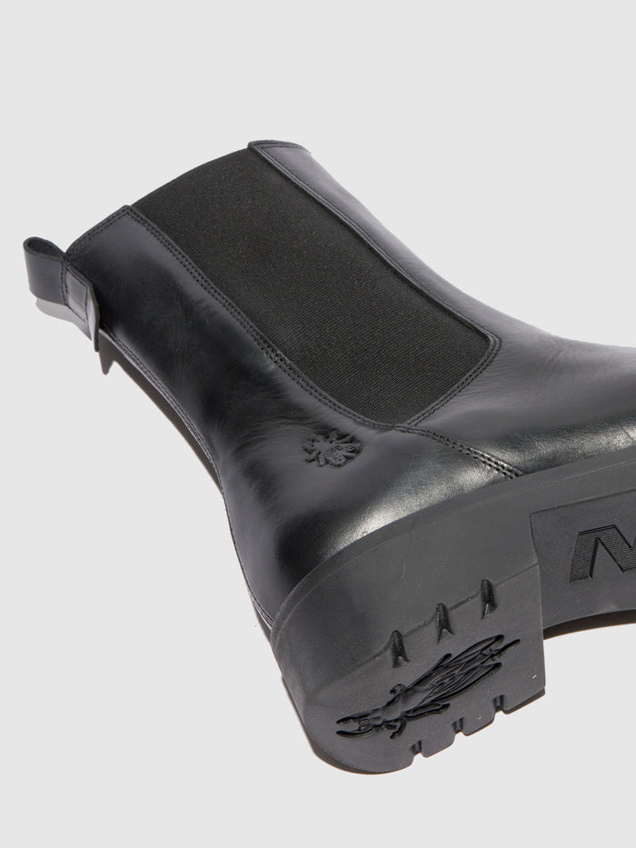 Flowfold Chelsea Ankle Boots REIN795FLY RUG BLACK(ALL BLACK)