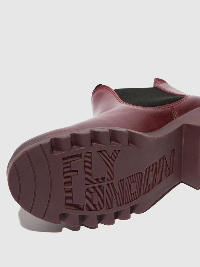 Flowfold Chelsea Ankle Boots RIKA894FLY PURPLE (PURPLE SOLE)