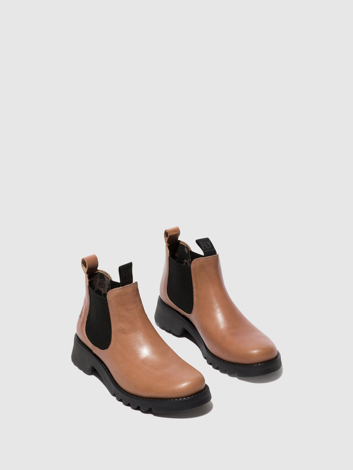 Flowfold Chelsea Ankle Boots RIKA894FLY ROSE (BLACK SOLE)