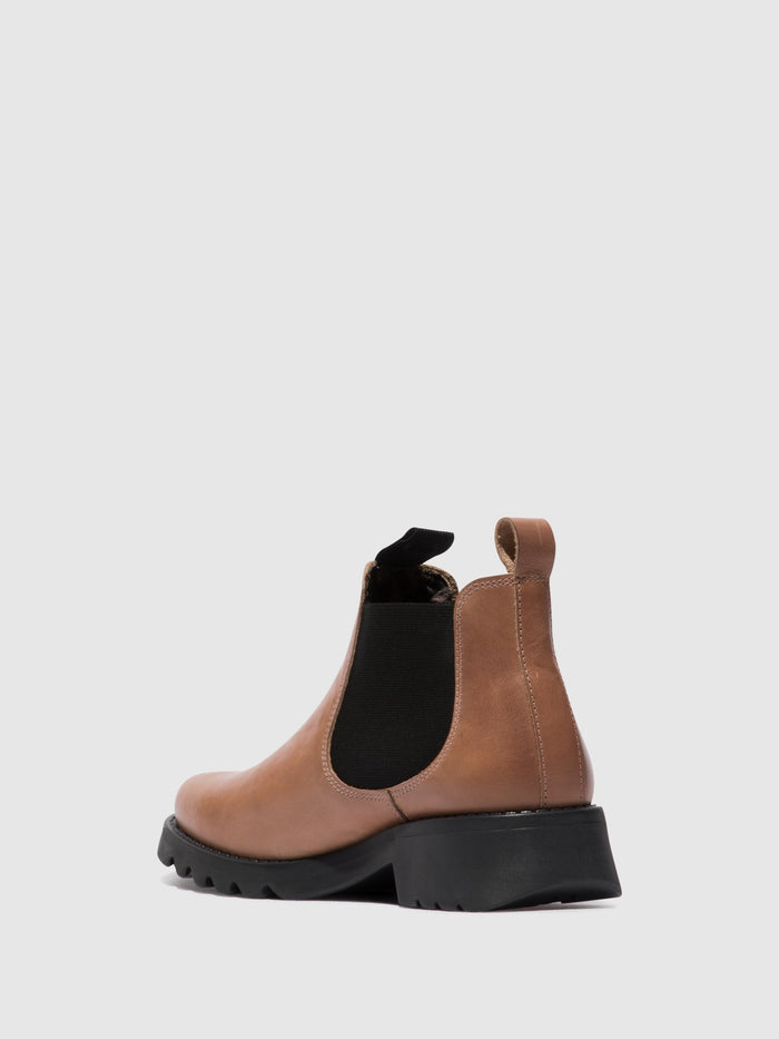 Flowfold Chelsea Ankle Boots RIKA894FLY ROSE (BLACK SOLE)
