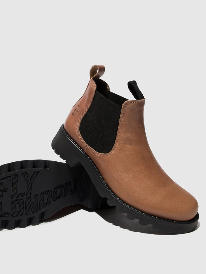 Flowfold Chelsea Ankle Boots RIKA894FLY ROSE (BLACK SOLE)