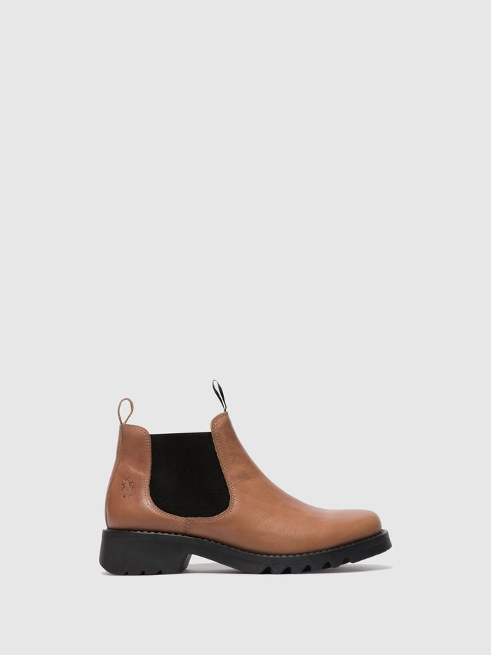 flowfold Chelsea Ankle Boots RIKA894FLY ROSE (BLACK SOLE)