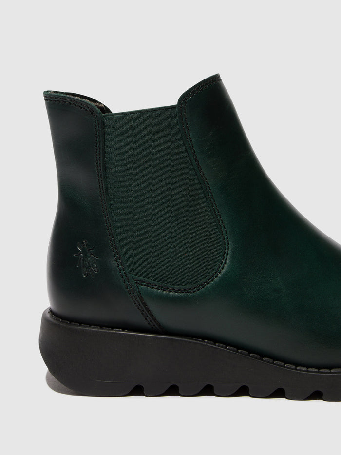 Flowfold Chelsea Ankle Boots SALV PETROL (PETROL ELASTIC)