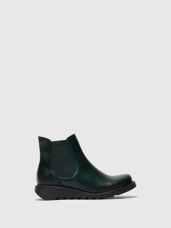 flowfold Chelsea Ankle Boots SALV PETROL (PETROL ELASTIC)