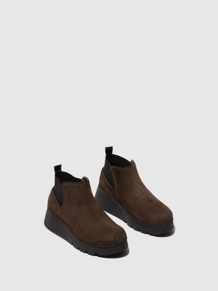 Flowfold Elasticated Ankle Boots PADA403FLY DK. TAUPE