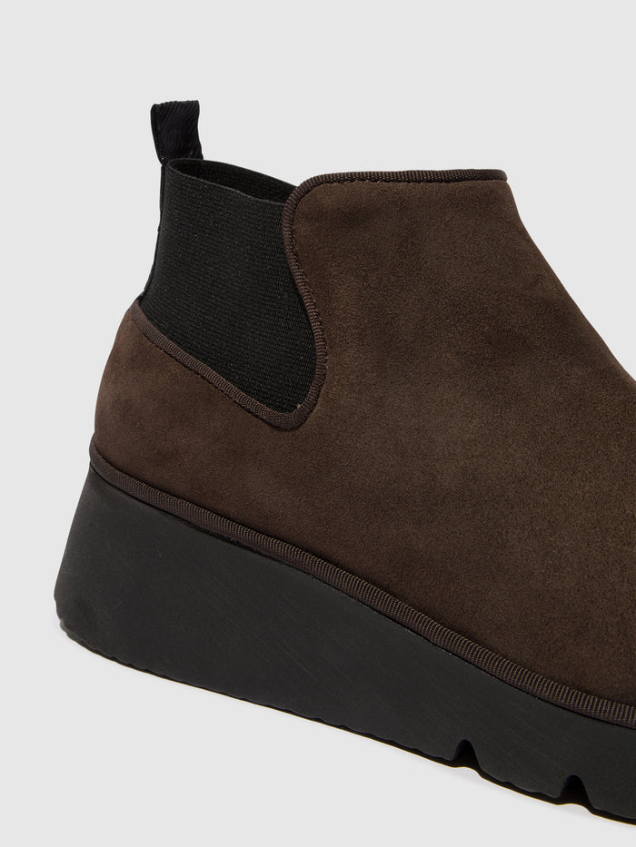 Flowfold Elasticated Ankle Boots PADA403FLY DK. TAUPE