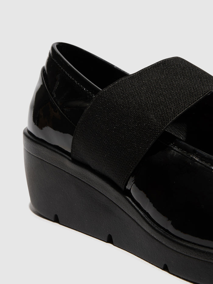 Flowfold Elasticated Shoes NARA547FLY ATLANTIS BLACK