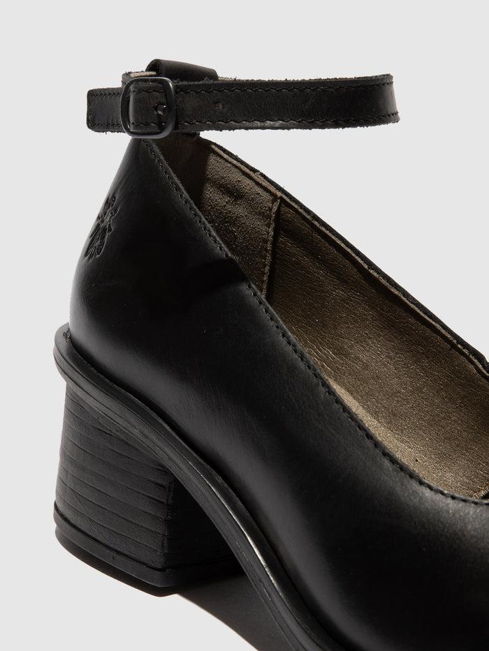 Flowfold Ankle Strap Shoes CEIZ308FLY BLACK