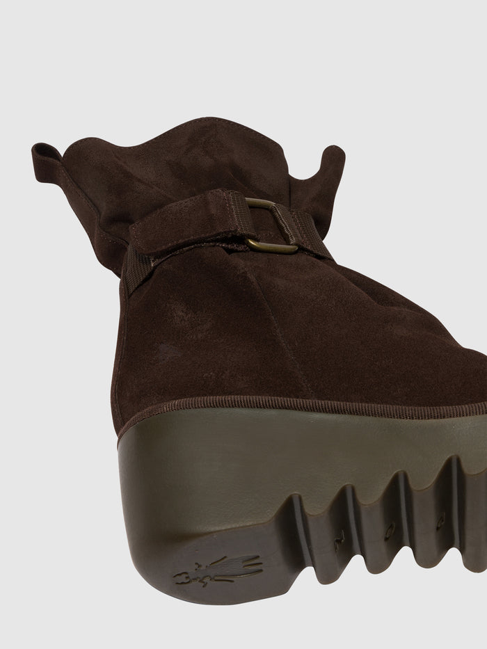 Flowfold Buckle Ankle Boots BLIT453FLY EXPRESSO