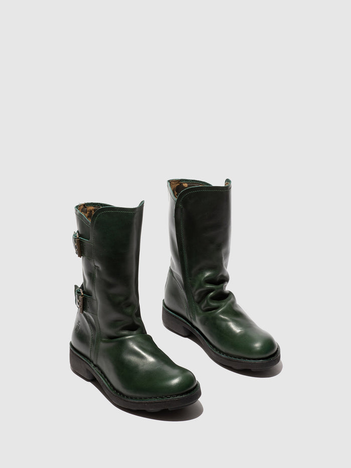 Flowfold Buckle Ankle Boots NACH177FLY PETROL