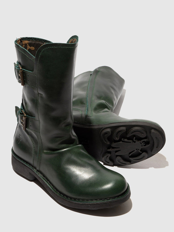 Flowfold Buckle Ankle Boots NACH177FLY PETROL