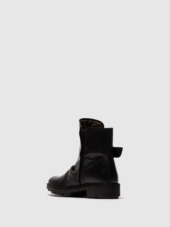 Flowfold Buckle Ankle Boots NURY175FLY BLACK